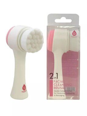 2/$16 💥🆕♻ PURSONIC Dual Sided Facial Cleansing Brush | Color Pink | 6434